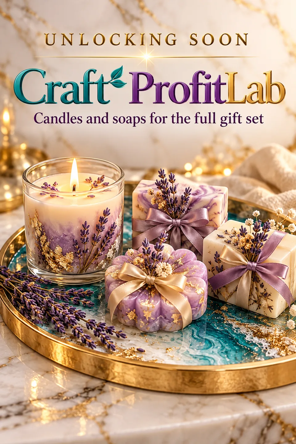 Unlocking soon: Craft Profit Lab. Candles and soaps for the full gift set